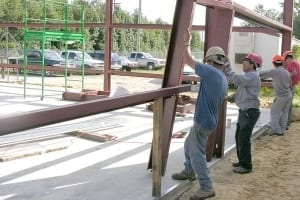erecting-building-frame